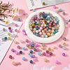  240Pcs 12 Colors Crackle Glass Beads CCG-TA0002-03-14