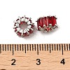 Rack Plating Platinum Brass Micro Pave Cubic Zirconia Beads KK-Q795-02B-P-3
