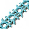 Synthetic Turquoise Dyed Beads Strands X-G-E594-07-1