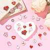 40Pcs 20 Styles Alloy Enamel Charms ENAM-YW0006-86-4