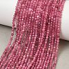 Natural Pink Tourmaline Beads Strands GG-CBA1497-A03-2mm-4