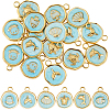 18Pcs 6Styles 304 Stainless Steel Pendants STAS-BBC0010-35B-1