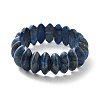 Bicone Natural Lapis Lazuli Beads Stretch Bracelets for Women Men BJEW-C097-05G-4