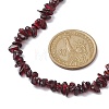 Natural Garnet Chip Beaded Necklace NJEW-JN04616-09-3