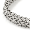 Tarnish Resistant 201 Stainless Steel Wheat Chain Bracelets with Magnetic Clasps for Women and Men BJEW-F473-06P-03-2