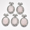 Natural Rose Quartz Big Pendants G-S353-07L-1