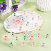 50Pcs Acrylic European Beads MACR-TADJ0001-13Y-6