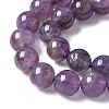 Natural Amethyst Beads Strands G-M445-8MM-01B-5