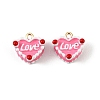 Alloy Enamel Pendants FIND-H024-05G-1