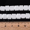 Imitation Jade Glass Beads Strands GLAA-R041-8x8mm-B01-4