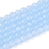 Imitation Jade Glass Beads Strands GLAA-T028-4mm-11F-1