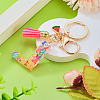 Fruit Series Letter Resin Keychains KEYC-TAC0033-02L-4