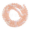 Imitate Austrian Crystal Bicone Frosted Glass Beads Strands EGLA-A039-T3mm-MB12-3