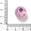 UV Plating Opaque Acrylic European Bead Rhinestone Settings AC-CBA6658-06H-3