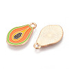 Fruit Alloy Enamel Pendants ENAM-T022-32C-2