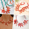 70Pcs Opaque Acrylic Imitation Coral Beads SACR-SC0001-64-7