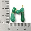 Brass Enamel Pendants X-KK-E093-03G-M-3