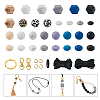 DIY Beaded Keychain Bracelet Making Kit DIY-TA0004-23-9