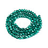 Transparent Electroplate Glass Beads Strands X1-EGLA-Q131-01A-02-2