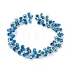 Electroplate Transparent Glass Beads Strands EGLA-P052-01A-AB05-2