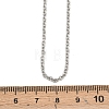 Tarnish Resistant Unisex Classic Plain 304 Stainless Steel Mens Womens Cable Chain Necklaces STAS-O037-83P-3