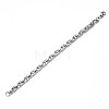 Non-Tarnish 201 Stainless Steel Rope Chain Bracelet BJEW-S057-82-2