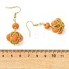 Glass Seed Bead and Synthetic Imperial Jasper Dangle Earrings EJEW-MZ00743-02-5