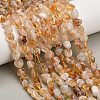 Heated Natural Citrine Beads Strands G-D108-A03-04-1
