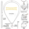 April Glass Urn Pendant Necklace DIY Making Kit DIY-CN0001-82I-2