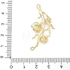 Brass Links Connector Charms KK-G601-06G-01-3