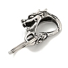 Tibetan Style 316 Surgical Stainless Steel Fittings with 304 Stainless Steel Key Ring FIND-Q101-19AS-2