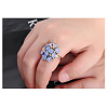 Alloy Rhinestone Finger Rings for Women WG4BC41-01-1