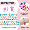 5 Strands Handmade Polymer Clay Beads Strands CLAY-TA0002-13-4