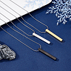 Unicraftale DIY Rectangle Pendant Necklace Making Kits DIY-UN0003-52-5