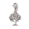 6Pcs Tree of Life Alloy Pendants Decorations HJEW-JM01406-2