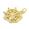 Halloween Theme Rack Plating Brass Pendants KK-Z067-18G-05-2