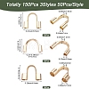 150Pcs 3 Styles 304 Surgical Stainless Steel Wire Guardian and Protectors STAS-TA0006-36G-4