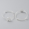 Brass Expandable Bangle Makings KK-WH0079-55S-1