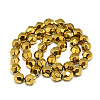 Electroplate Non-magnetic Synthetic Hematite Beads Strands G-T061-32B-2