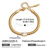 304 Stainless Steel Snake Chains Bracelets WGDC39C-03-1
