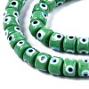 Handmade Evil Eye Lampwork Beads Strands LAMP-WH0006-05E-3