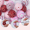 SUNNYCLUE 36Pcs 6 Style Resin Rhinestone Beads RESI-SC0003-04-3