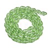 Transparent Imitation Jade Glass Beads Strands GLAA-N005-T4mm-D13-2