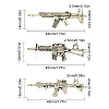 30Pcs 3 Style Tibetan Style Alloy Rifle/Gun Pendants TIBEP-SC0001-84-2