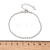 Brass Infinity Link Chain Bracelets for Women BJEW-F531-01P-5