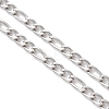 4.5MM 304 Stainless Steel Figaro Chain Necklace Making AJEW-JB01443-3