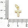 Brass Micro Pave Cubic Zirconia Pendants KK-A293-20G-02-3