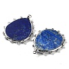 Natural Lapis Lazuli Pendants G-D072-01P-10-2