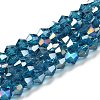 Transparent Electroplate Glass Beads Strands LS-GLAA-F029-3mm-A01-1