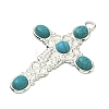 Dyed Synthetic Turquoise Big Pendants STAS-G374-05S-20-2